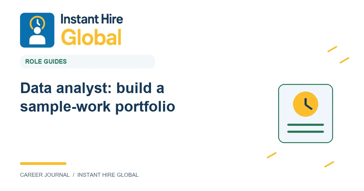 Data analyst: build a sample-work portfolio