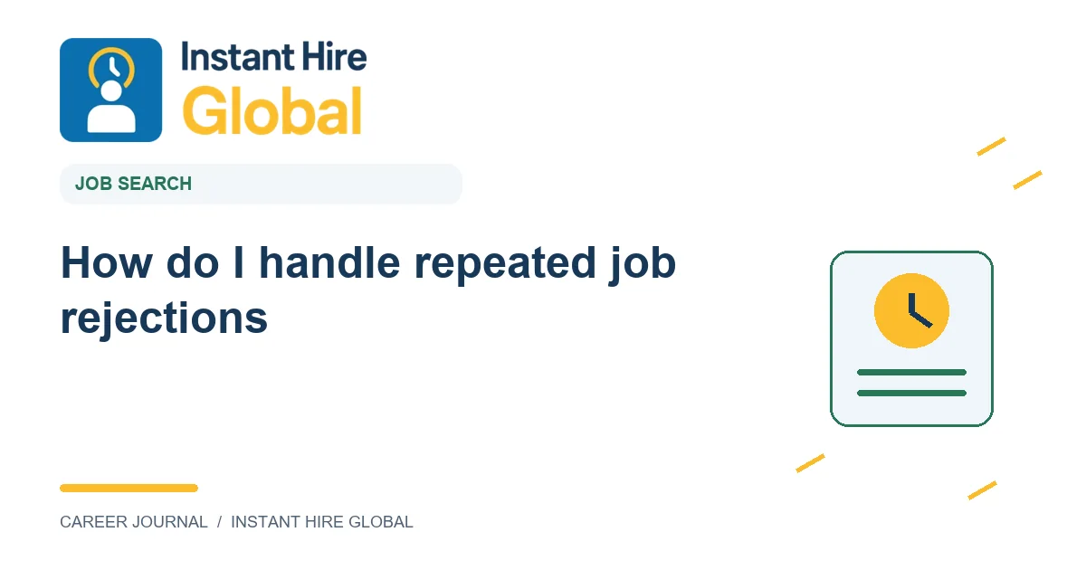 How do I handle repeated job rejections?