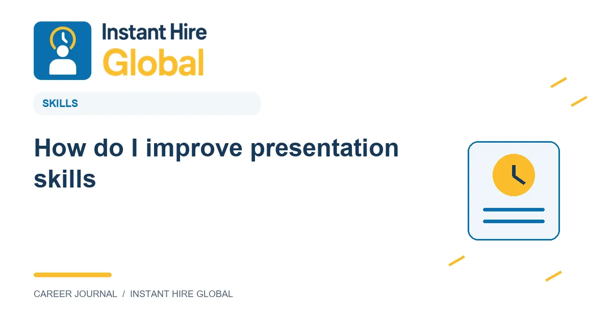 How do I improve presentation skills?