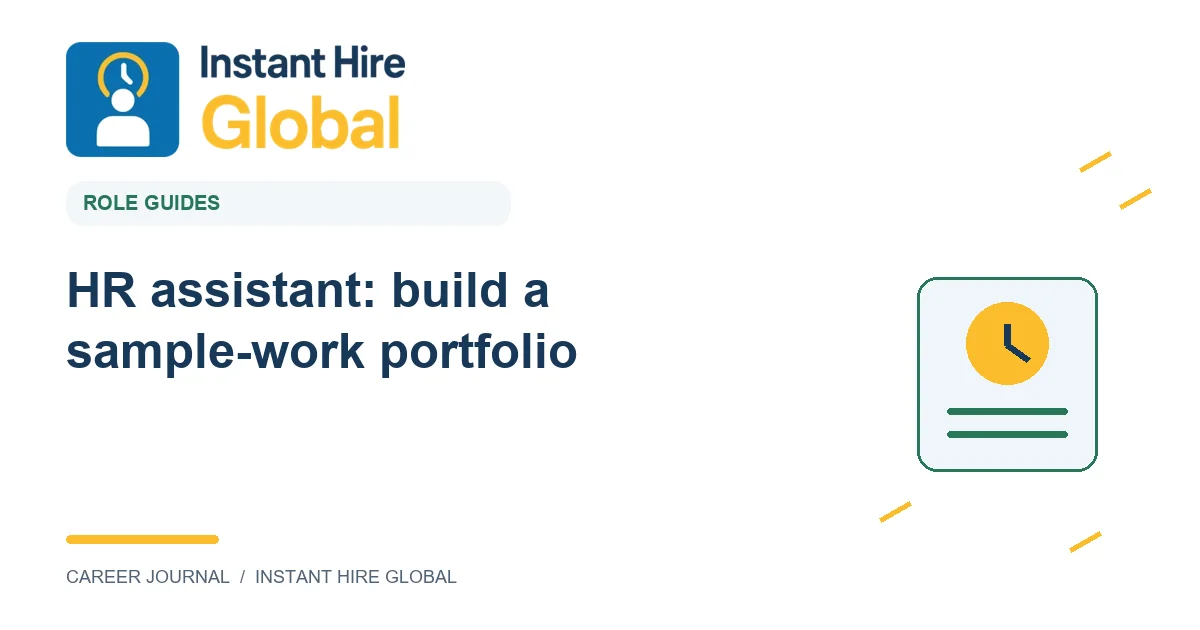 HR assistant: build a sample-work portfolio