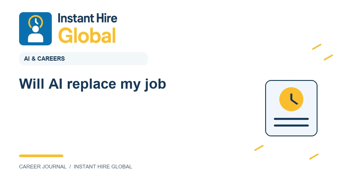 Will AI replace my job?